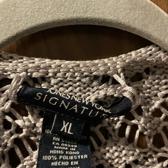 Jones New York crocheted sweater. Excellent condition - Picture 2 of 8